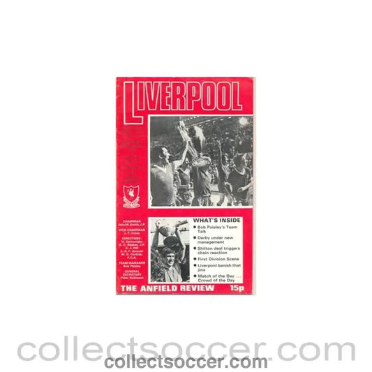 1977 - Liverpool v Derby County official programme 26/10/1977 - Collect Soccer
