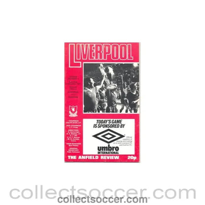 1977 - Liverpool v Everton official programme 22/10/1977 - Collect Soccer
