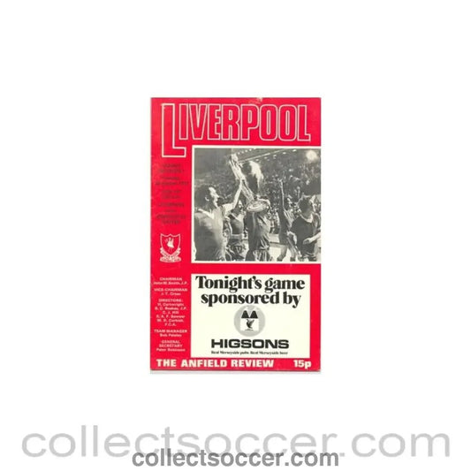 1977 - Liverpool v Newcastle United official programme 23/08/1977 - Collect Soccer
