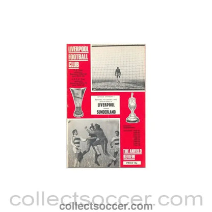 1977 - Liverpool v Sunderland official programme 01/01/1977 - Collect Soccer