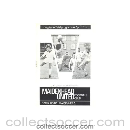1977 - Maidenhead v Staalkameratene official programmes 31/03/1977 Friendly - Collect Soccer