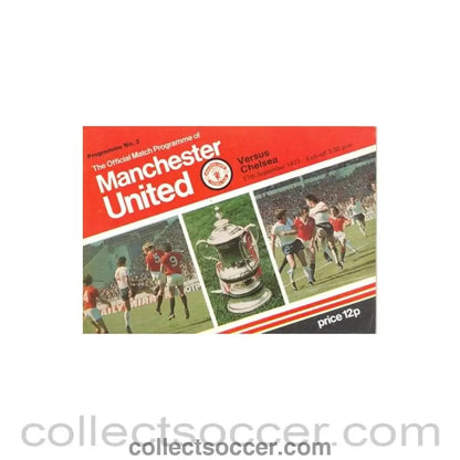 1977 - Manchester United v Chelsea official programme 17/09/1977 - Collect Soccer