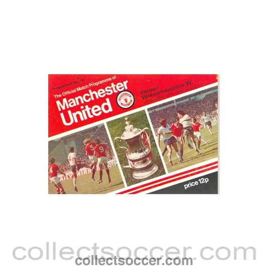 1977 - Manchester United v Wolverhampton Wanderers official programme 03/12/1977 - Collect Soccer