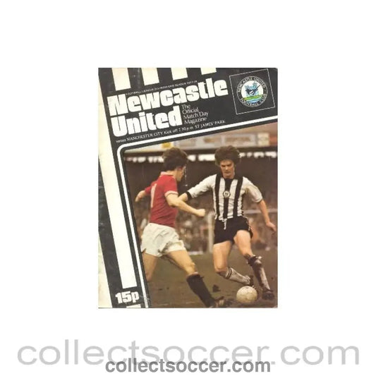 1977 - Newcastle United v Manchester City official programme 26/12/1977 Football League - Collect Soccer