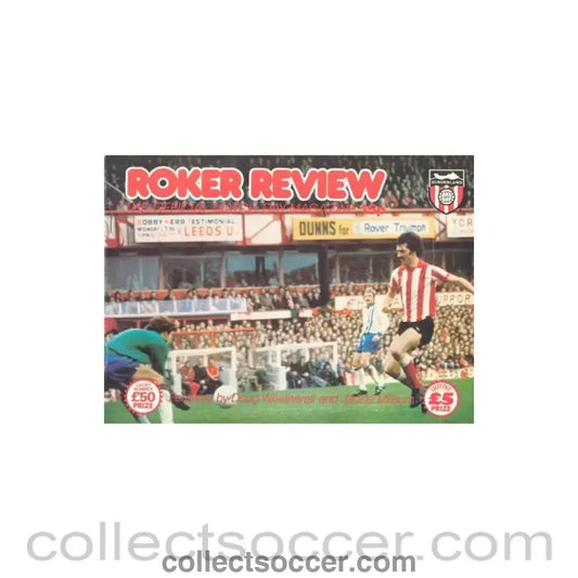 1977 - Sunderland v Stoke City official programme 22/01/1977 Football League Cup - Collect Soccer