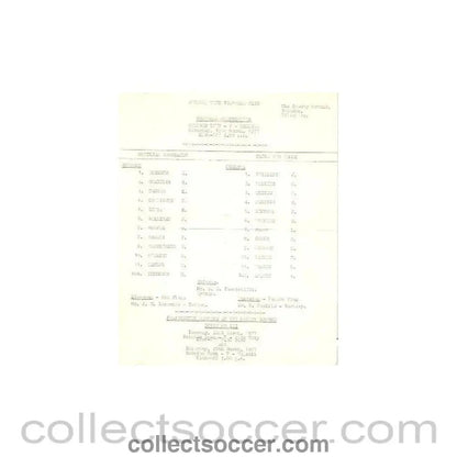 1977 - Swindon Town Reserves vChelsea Reserves official programme 19/03/1977 - Collect Soccer