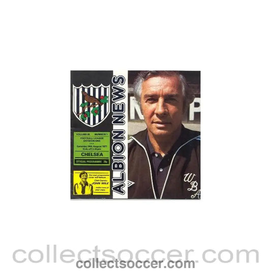 1977 - West Bromwich Albion v Chelsea official programme 20/08/1977