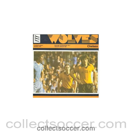 1977 - Wolverhampton Wanderers v Chelsea official programme 10/12/1977