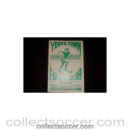 1977 - Yeovil Town v Malmo, Sweden official programme 16/03/1977, Semi-Professional International - Collect Soccer