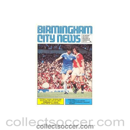 1978 - Birmingham City vChelsea official programme 23/09/1978 - Collect Soccer