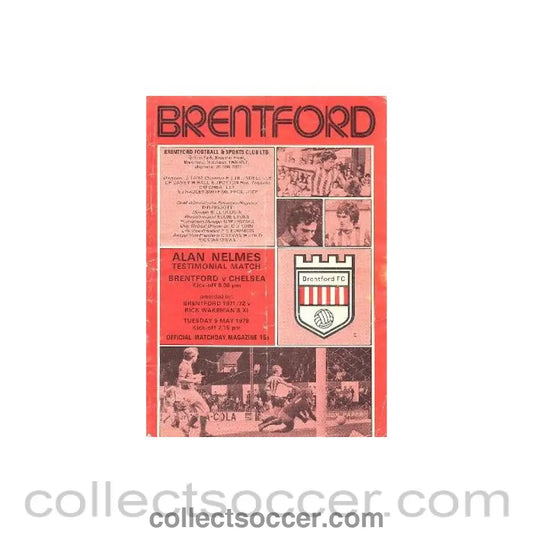1978 - Brentford v Chelsea official programme 09/05/1978