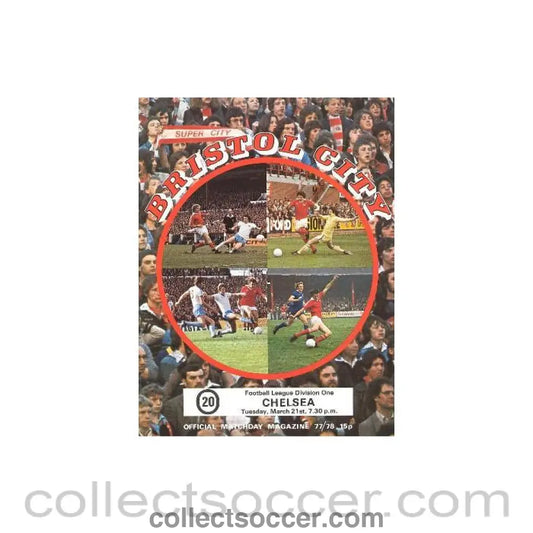 1978 - Bristol City v Chelsea official programme 21/03/1978