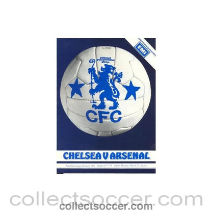 1978 - Chelsea v Arsenal official programme 27/03/1978 - Collect Soccer