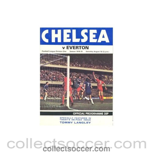 1978 - Chelsea v Everton official programme 19/08/1978 - Collect Soccer