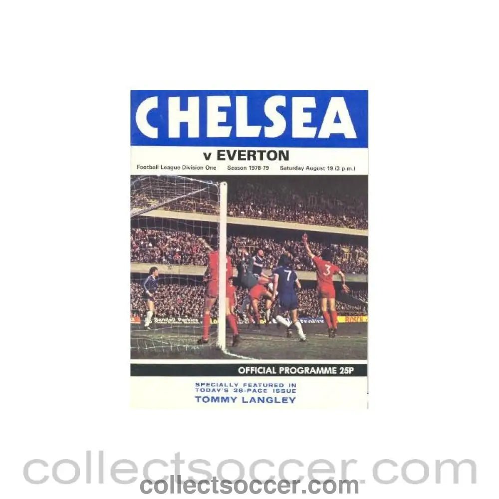 1978 - Chelsea v Everton official programme 19/08/1978 - Collect Soccer