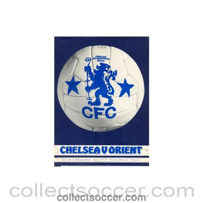 1978 - Chelsea v Leyton Orient official programme 27/02/1978 - Collect Soccer