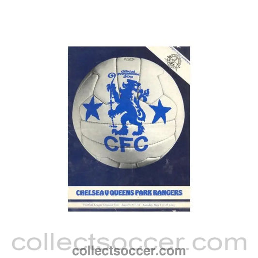 1978 - Chelsea v Queen’s Park Rangers official programme 02/05/1978