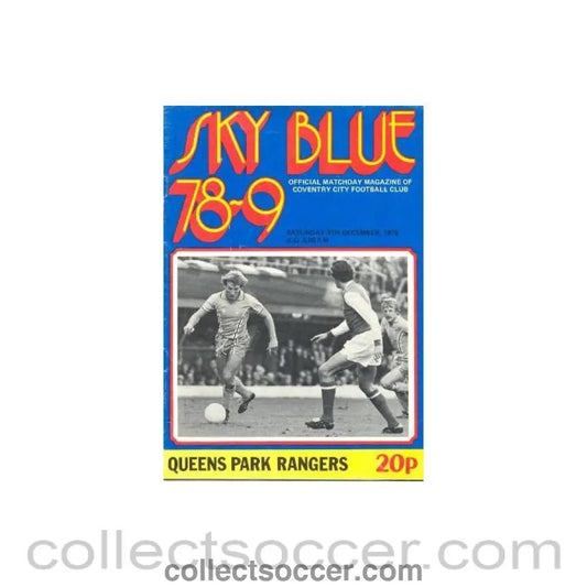 1978 - Coventry City v Queen's Park Rangers official programme 09/12/1978 - Collect Soccer