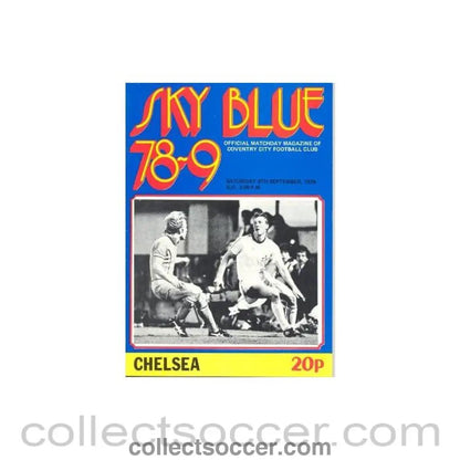 1978 - Coventry City vChelsea official programme 09.09.1978 - Collect Soccer