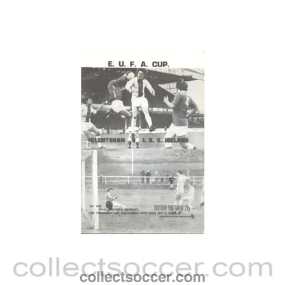 1978 - Glentoran v I.B.V., Iceland official programme 14/09/1978 UEFA Cup - Collect Soccer