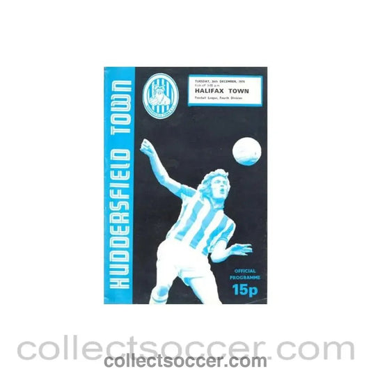 1978 - Huddersfield Town v Halifax Town official programme 26/12/1978 Football League - Collect Soccer