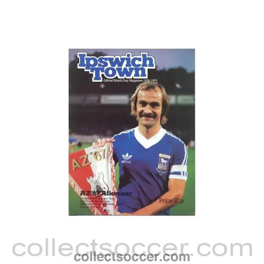 1978 - Ipswich Town v Alkmaar official programme 27/09/1978 European Cup Winners Cup - Collect Soccer