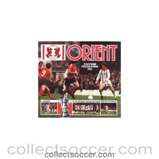 1978 - Leyton Orient v Chelsea official programme 18/02/1978