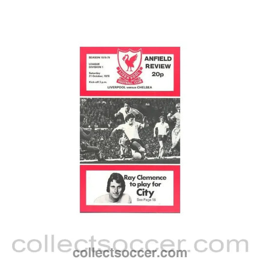 1978 - Liverpool v Chelsea official programme 21/10/1978 - Collect Soccer