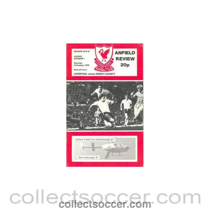 1978 - Liverpool v Derby County official programme 14/10/1978 - Collect Soccer
