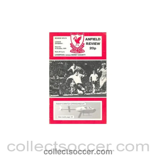 1978 - Liverpool v Derby County official programme 14/10/1978 - Collect Soccer