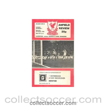 1978 - Liverpool v Queen's Park Rangers official programme 19/08/1978 Football League - Collect Soccer