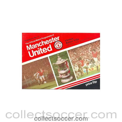 1978 - Manchester United v Aston Villa official programme 29/03/1978 - Collect Soccer