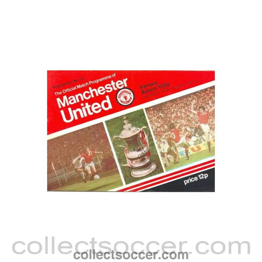 1978 - Manchester United v Aston Villa official programme 29/03/1978 - Collect Soccer