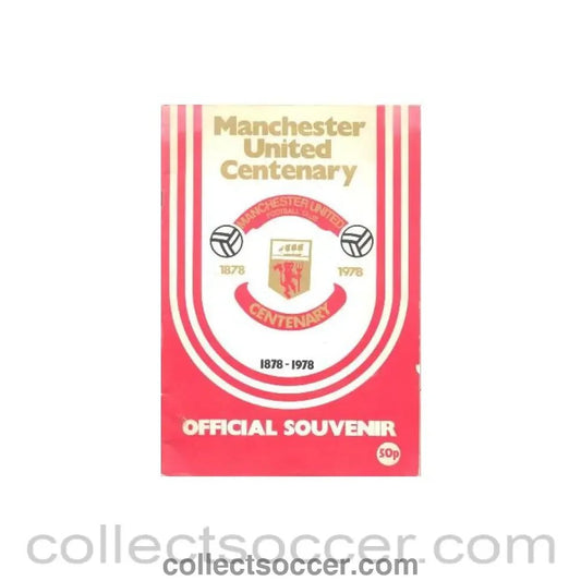 1978 - Manchester United v Real Madrid official programme 1978 - Collect Soccer