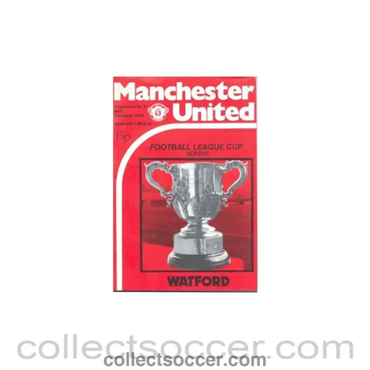 1978 - Manchester United v Watford official programme 04/10/1978 - Collect Soccer