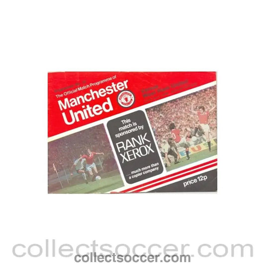 1978 - Manchester United v West Ham United official programme 22/04/1978 token cut - Collect Soccer