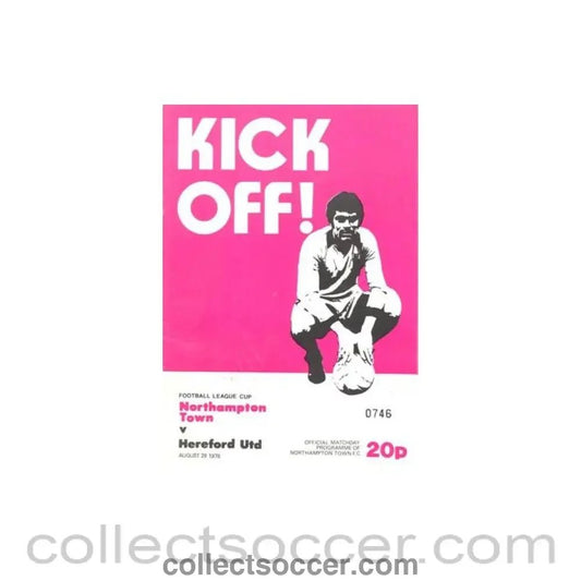 1978 - Northampton Town v Hereford United official programme 29/08/1978 Football League - Collect Soccer