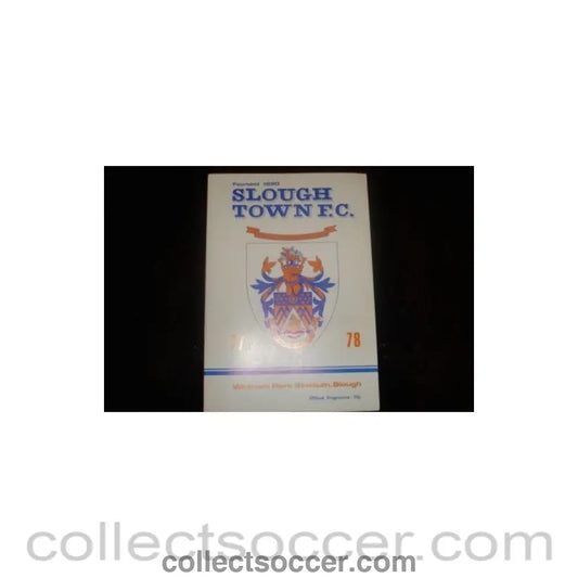 1978 - Slough Town v Arminia GEA Wanne e.V., Germany official programme of 1978, Semi - Professional International - Collect Soccer