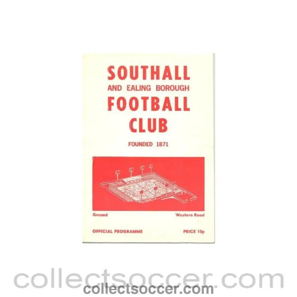 1978 - Southall & Ealing Borough v Dagenham official programme 19/11/1978 - Collect Soccer