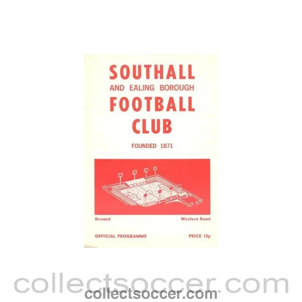 1978 - Southall & Ealing Borough v Walthamstow Avenue official programme 28/02/1978 - Collect Soccer