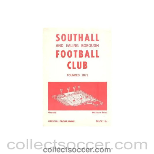 1978 - Southall & Ealing Borough v Woking official programme 15/04/1978 - Collect Soccer