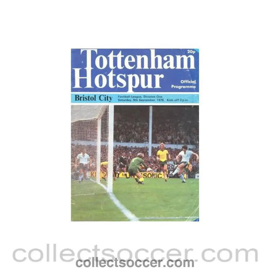 1978 - Tottenham Hotspur v Bristol City official programme 09/09/1978 - Collect Soccer