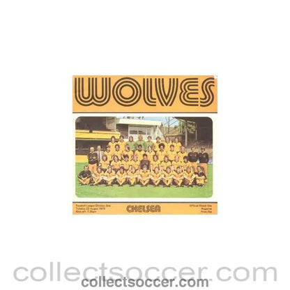 1978 - Wolverhampton Wanderers vChelsea official progremme 22/08/1978 - Collect Soccer