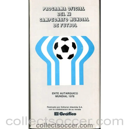 1978 World Cup official Programme with Protagonistas insert - Collect Soccer