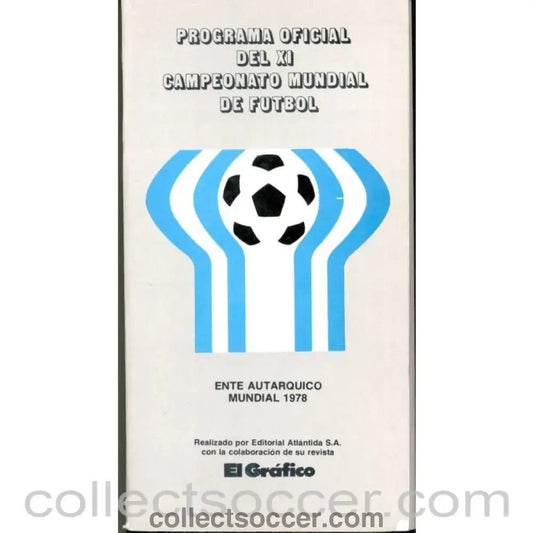 1978 World Cup official Programme with Protagonistas insert - Collect Soccer