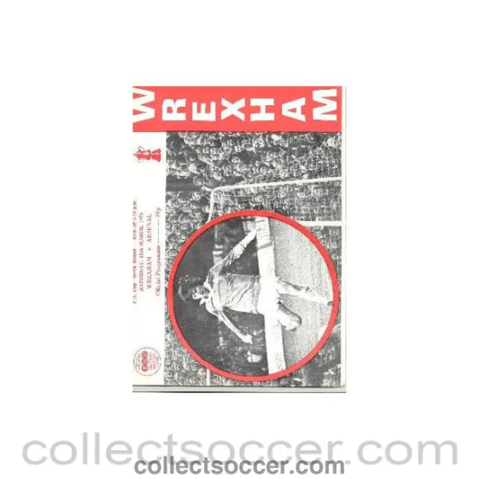 1978 - Wrexham v Arsenal official programme 11/03/1978 FA Cup