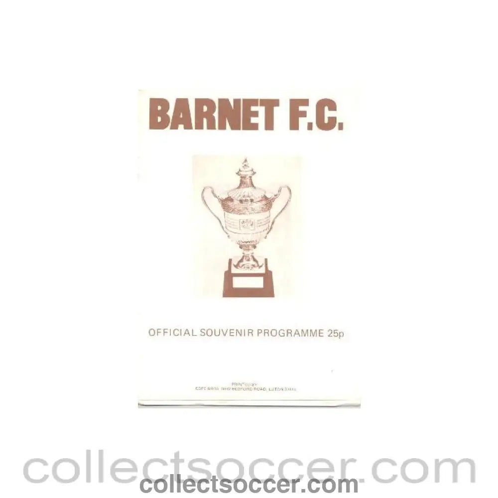 1979 - Barnet v Cremonese and Juniorcasale, Italy official programme 11/04/1979 - Collect Soccer