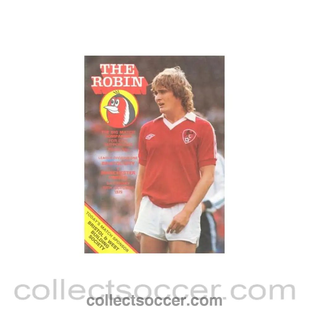 1979 - Bristol City v Manchester United official programme 13/10/1979 Football League - Collect Soccer