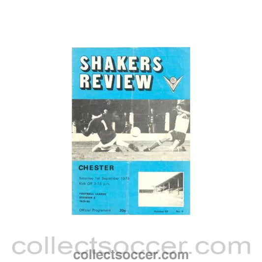 1979 - Bury v Chester official programme 01/09/1979