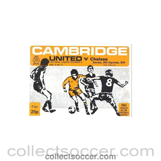 1979 - Cambridge United v Chelsea football programme 29/09/1979